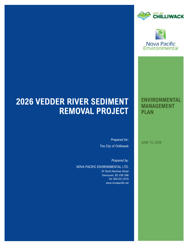 2026 Vedder River Sediment Removal Project - Environmental Management Plan (NPE)